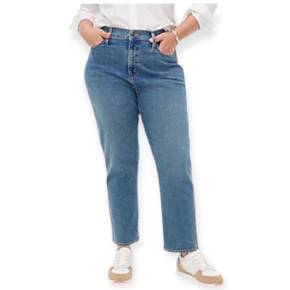 J. Crew ** High Rise Classic Vintage Jeans in Medium Charter Blue Wash Size 31